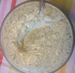 keto spinazie dille dip