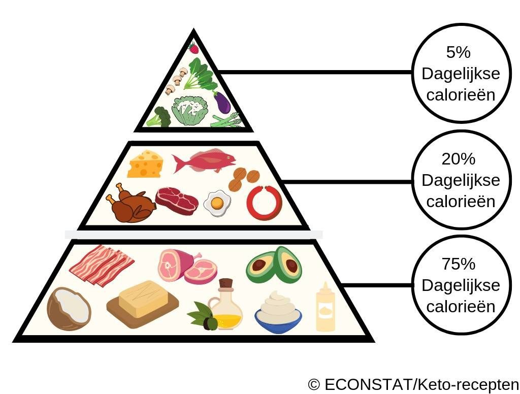 Keto voedingsdriehoek