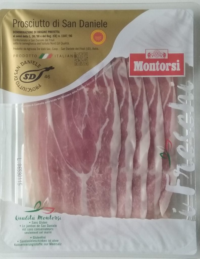 Prosciutto di San Daniele bevat geen nitriet