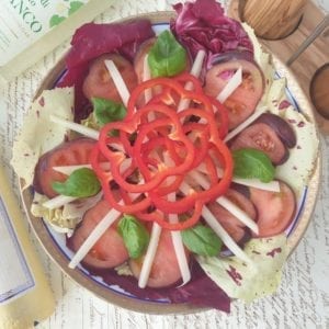 Slaschaal met Italiaanse salade