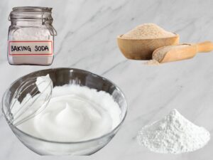 Bakpoeder, baksoda, psyllium en eiwitten