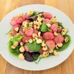 Salade met keto-aardappeltjes salade met keto aardappeltjes