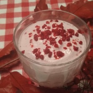 Keto frambozen mousse