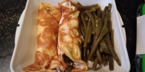 Wraps met kip en haricot verts