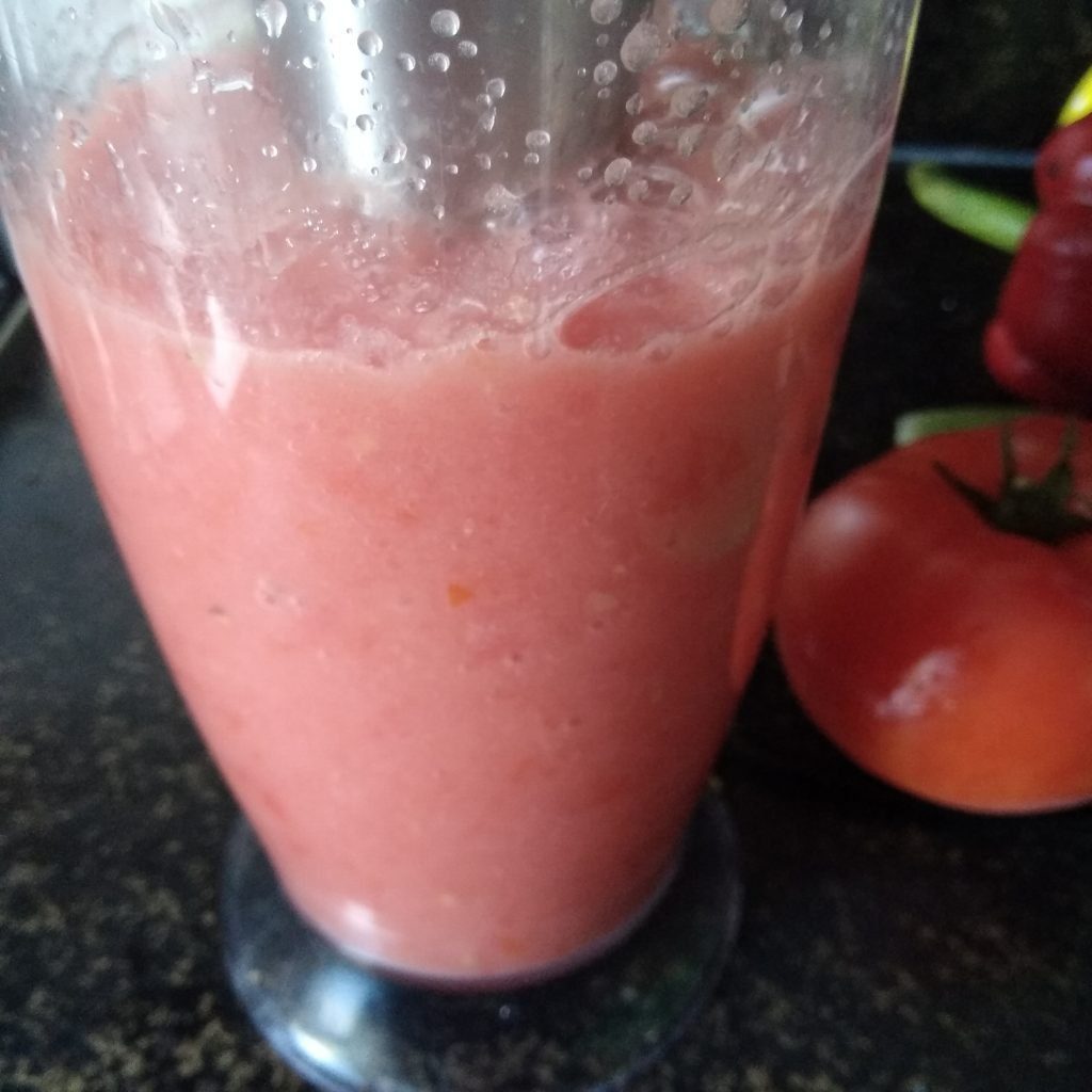 Blend met een handblender