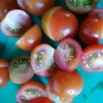 Cherry tomaten halveren