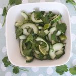 komkommer koriander salade