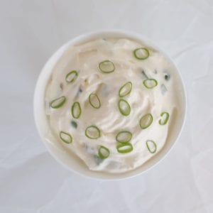 Creme fraiche met bosui