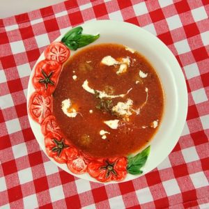 Snelle tomatensoep met balletjes