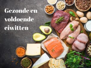 Gezonde en voldoende eiwitten in menopauze