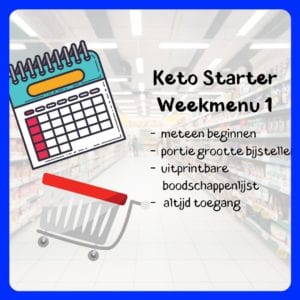 Keto Starter Weekmenu 1 winkel