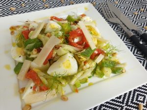 Venkelsalade met avocado en zalm