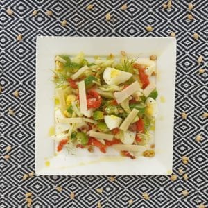 Venkelsalade met avocado en zalm