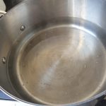 pan met water aan de kook brengen