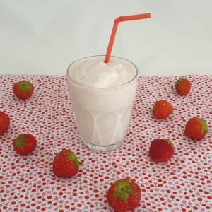 keto aardbeien milkshake