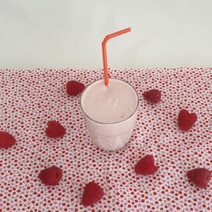 keto frambozen milkshake