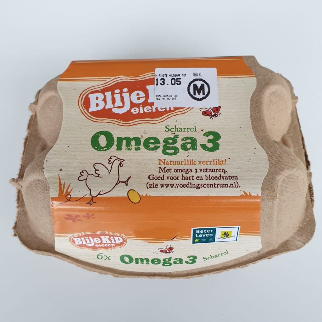 Eggs benedict met Omega 3 eieren