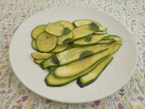 Courgette salade met citroenolie