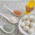 Kwarteleitjes met drie soorten zout Kwarteleitjes met drie soorten zout 3