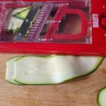 Courgette en mandoline