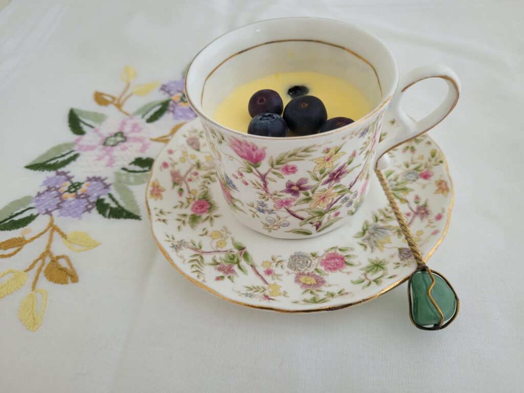 Panna cotta met bosbessen 6